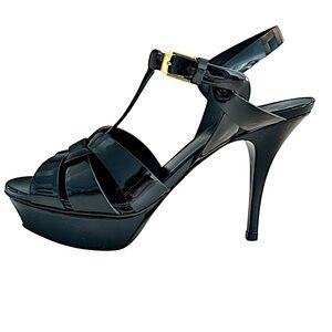 YSL “Tribute” Black Patent Heels Sz 8 1/2